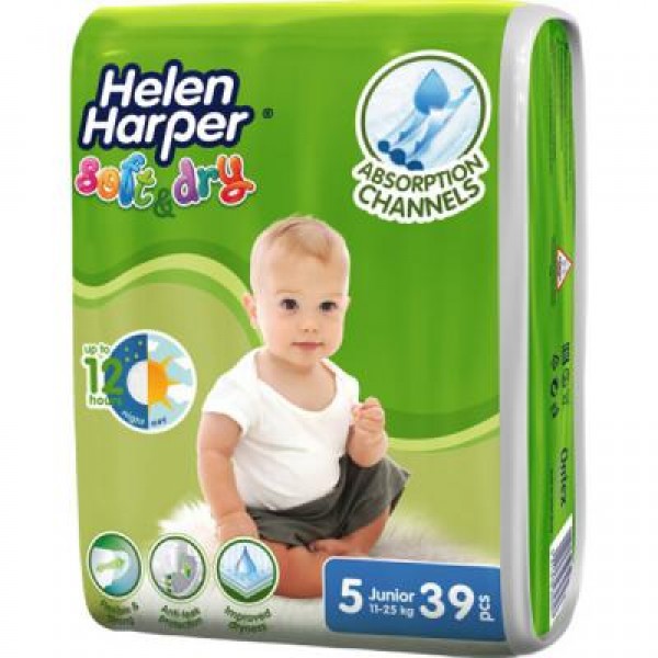 Підгузок Helen Harper SoftDry Junior 15-25 кг 39 шт